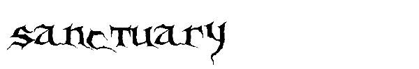 Sanctuary font