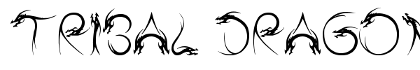 Tribal Dragon font