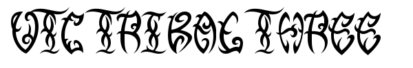 VTC Tribal Three font