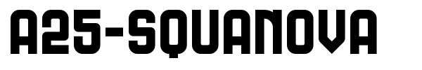A25-Squanova font preview