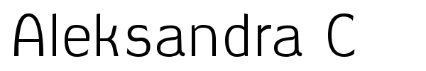 Aleksandra C font preview