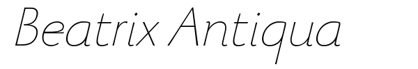 Beatrix Antiqua font