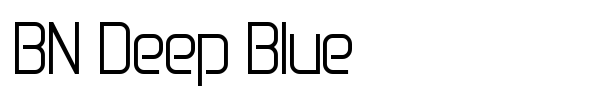 BN Deep Blue font