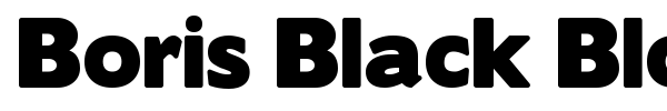 Boris Black Bloxx font preview