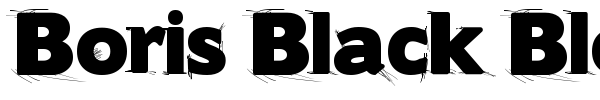 Boris Black Bloxx font preview