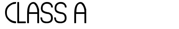 Class A font