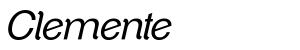 Clemente font preview