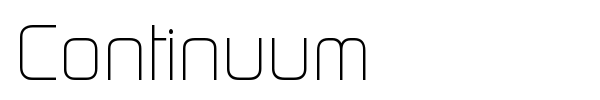 Continuum font preview