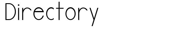 Directory font