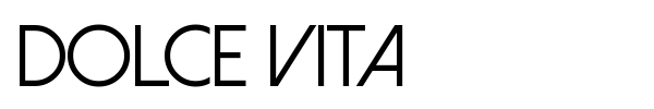 Dolce Vita font