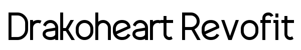 Drakoheart Revofit Solid font