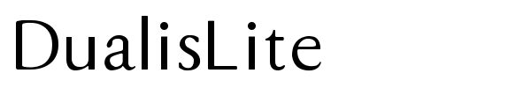 DualisLite font preview