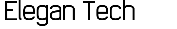 Elegan Tech font