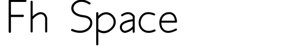 Fh Space font preview