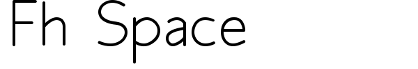 Fh Space font preview