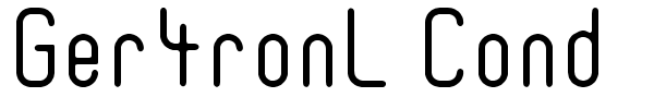 Ger4ronL Cond font