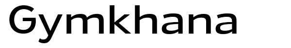 Gymkhana font