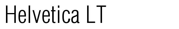 Helvetica LT font preview