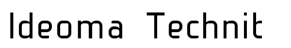 Ideoma Technit font