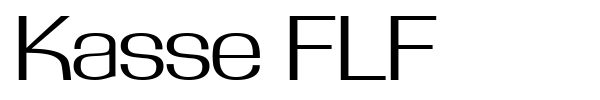 Kasse FLF font preview