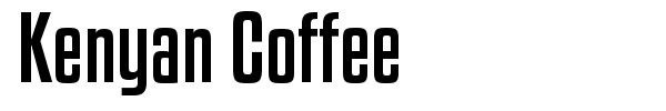 Kenyan Coffee font
