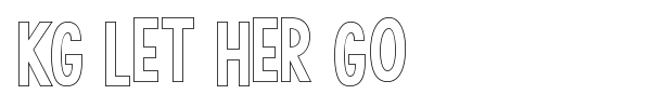 KG Let Her Go font preview