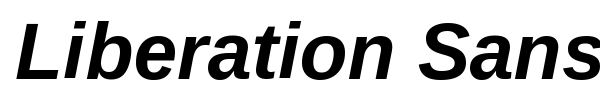 Liberation Sans font preview