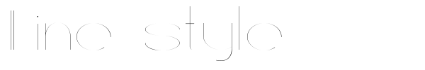 Line style font