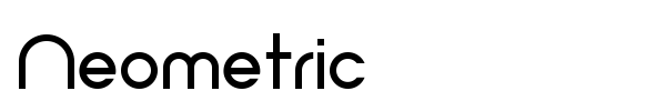 Neometric font