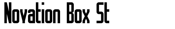 Novation Box St font