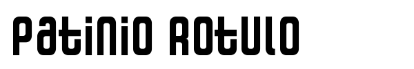 Patinio Rotulo font
