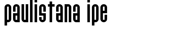 Paulistana Ipe font preview