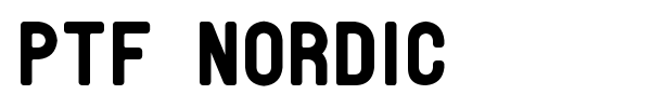 PTF Nordic font