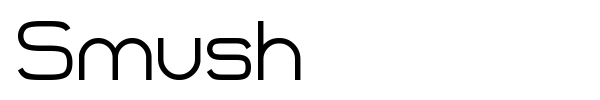 Smush font preview