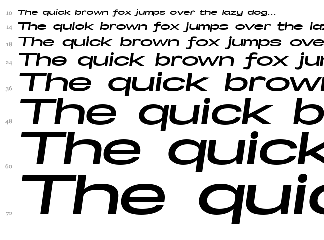 Specify font waterfall