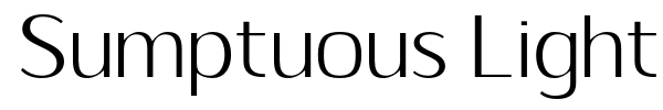 Sumptuous Light font