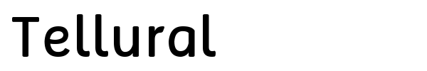 Tellural font