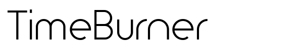 TimeBurner font