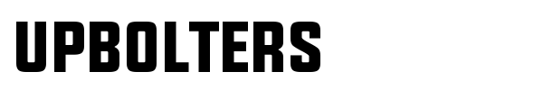Upbolters font