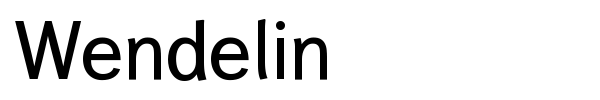 Wendelin font preview