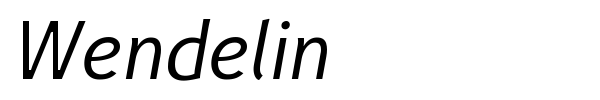 Wendelin font preview