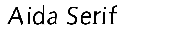 Aida Serif font