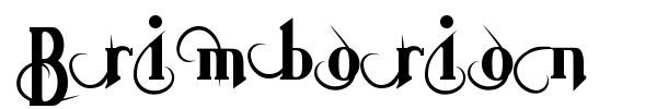 Brimborion font preview