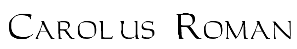 Carolus Roman font