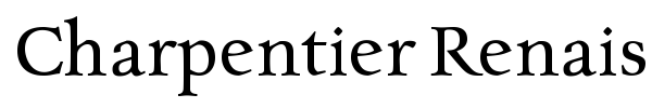 Charpentier Renaissance Pro font