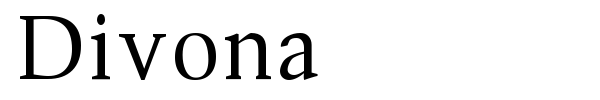 Divona font preview