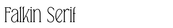 Falkin Serif font
