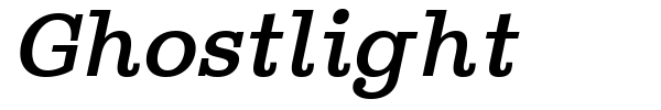 Ghostlight font