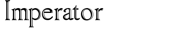 Imperator font preview