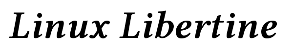 Linux Libertine font